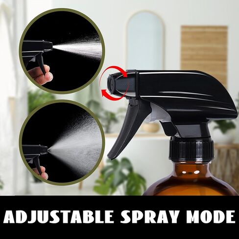 4 Pack Trigger Sprayers Replacement Spray Nozzles with Mist Stream Sprayer for 8oz/16oz Glass Spray Bottles,Quality Spray Nozzles for Home, Kitchen, Garden and Office,Cleaning Solutions in Saudi Arabia