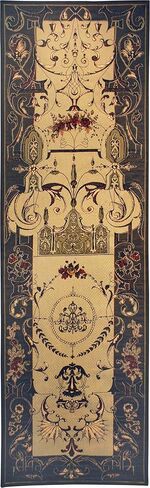 واتو الخريف الثاني بقلم جان أنطوان واتو | لوحة فنية جدارية منسوجة معلقة | التصميم العمودي الأرستقراطي الفرنسي التاريخي | 100% قطن مقاس الولايات المتحدة الأمريكية 86x26 in Kuwait