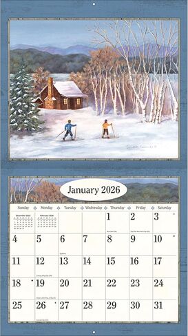 LANG Country Linving 2026 Wall Calendar - Made in USA in Saudi Arabia