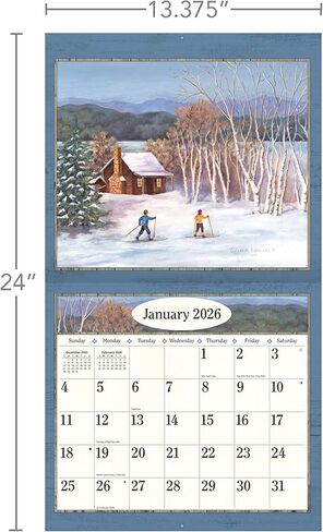 LANG Country Linving 2026 Wall Calendar - Made in USA in Saudi Arabia