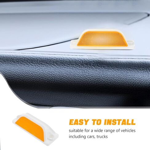 6 قطع من Homoyoyo علامات الأسفلت العاكسة، عاكسات مستطيلة للممر، مؤشرات قوية لرصيف الطريق لمطبات السرعة والأرصفة، استخدام متعدد المركبات، مقاومة للطقس in Kuwait