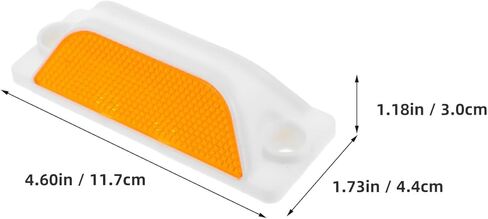 6 قطع من Homoyoyo علامات الأسفلت العاكسة، عاكسات مستطيلة للممر، مؤشرات قوية لرصيف الطريق لمطبات السرعة والأرصفة، استخدام متعدد المركبات، مقاومة للطقس in Kuwait