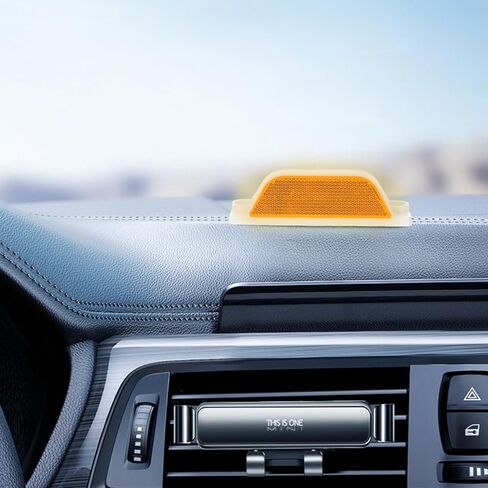 6 قطع من Homoyoyo علامات الأسفلت العاكسة، عاكسات مستطيلة للممر، مؤشرات قوية لرصيف الطريق لمطبات السرعة والأرصفة، استخدام متعدد المركبات، مقاومة للطقس in Kuwait