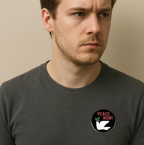 2 Ceasefire peace now enamel pins, Stop the war dove of peace lapel pin, Free Syria alloy badge, Palestine Lebanon pin in Saudi Arabia