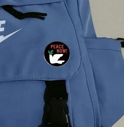 2 Ceasefire peace now enamel pins, Stop the war dove of peace lapel pin, Free Syria alloy badge, Palestine Lebanon pin in Saudi Arabia