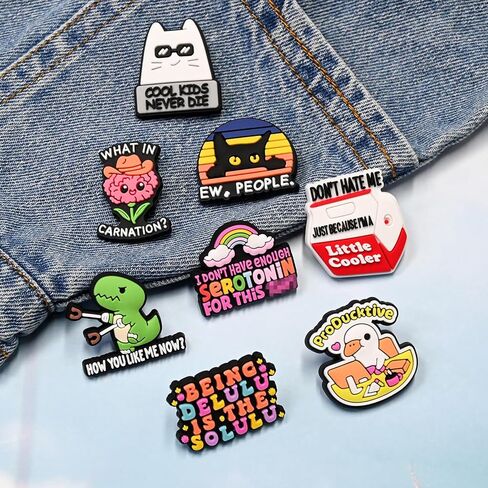 Cute Pins Bulk,Funny Backpack Pin Lapel Badge Pins Set for Jackets,Hats,Backpack in Saudi Arabia