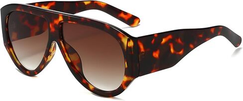 Oversized Aviator Sunglasses Pack for Women Men Trendy Square Thick Frame Large Sun Glasses UV400 Protection in Kuwait