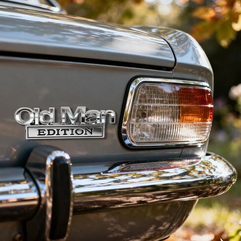 3Pcs Old Man Edition Car Emblem, 3D Metal Badge Decal for Automotive Truck SUV Vehicles Fender Tailgate Bumper in Kuwait