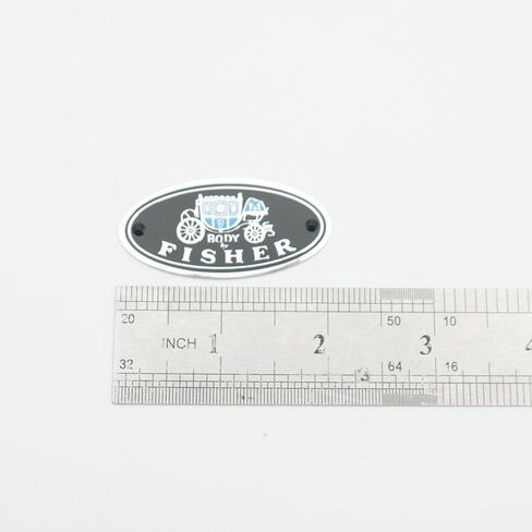 2Pc Body by Fisher Aluminum Door Sill Scuff Step Plate Emblems Decals 3D Badge Nameplate (Silver Black) in Kuwait