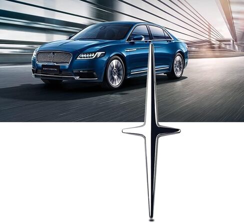 ملصق شعار السيارة المعدني ثلاثي الأبعاد، شعار ملصق جانبي/خلفي لصندوق السيارة متوافق مع موديلات لينكولن (MKS، MKT، MKX، Navigator، Continental، Corsair، Aviator) in Kuwait