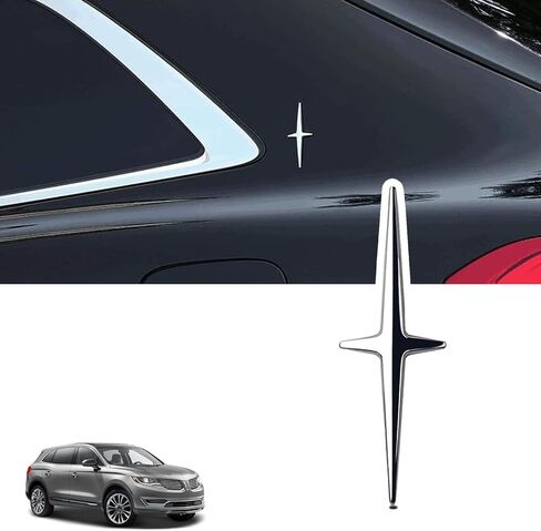 ملصق شعار السيارة المعدني ثلاثي الأبعاد، شعار ملصق جانبي/خلفي لصندوق السيارة متوافق مع موديلات لينكولن (MKS، MKT، MKX، Navigator، Continental، Corsair، Aviator) in Kuwait