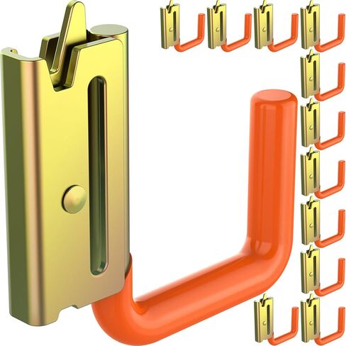 4 Pack Heavy Duty 5" E Track J Hooks with Non-Slip Rubber Coating | 25% Thicker 0.5" Steel J-Hooks Compatible with E-Track, X-Track | E Track Accessories J Hooks Ideal for Enclosed Trailer in Kuwait