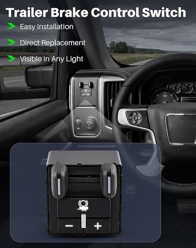 Trailer Brake Control Switch Fit for Chevy Chevrolet Colorado, Silverado (2014-2021), Tahoe, Suburban & GMC Sierra, Yukon, Canyon, Replaces 84108373, 23145874 in Saudi Arabia