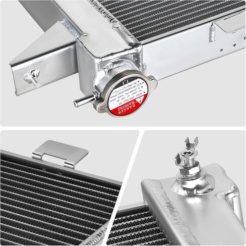 مشعاع تبريد من الألومنيوم ذو 3 صفوف من DNA MOTORING OE متوافق مع 89-93 دودج D250 350 W250 350 5.9L Cummins، RA-CUMMINS91-3، CU1198 in Saudi Arabia