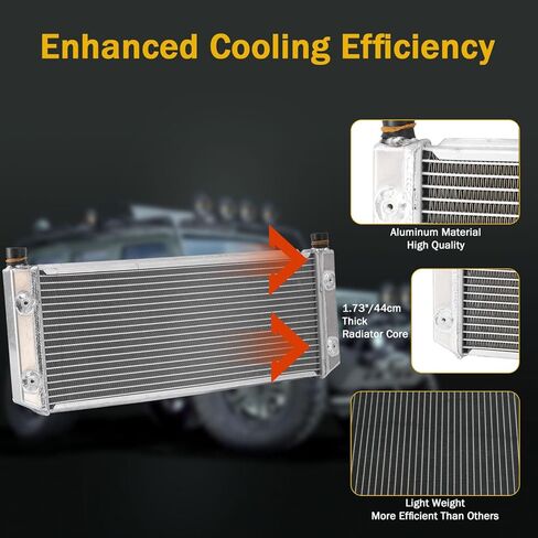 Aluminum Radiator Compatible with 2019 2020 2021 2022 2023 Can-Am Ryker 600 Ryker 900 Model 709200724 Automotive Cooling Radiator in Kuwait