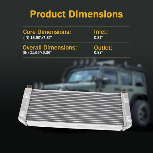 Aluminum Radiator Compatible with 2019 2020 2021 2022 2023 Can-Am Ryker 600 Ryker 900 Model 709200724 Automotive Cooling Radiator in Kuwait