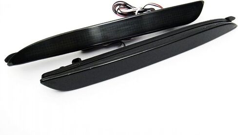 2x Black Smoked Lens LED Bumper Reflector Tail Brake Light Compatible with 2010 2011 2012 2013 Mazda3 MAZDASPEED3 JDM Mazda3 / Axela Sport/Sedan/Mazdaspeed BL5FW BLEAW BLEFW in Saudi Arabia
