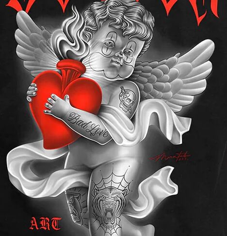 Sullen Men's Sacred Love Valentine Series Tattoo Lifestyle Graphic Standard Short Sleeve Tee in Saudi Arabia