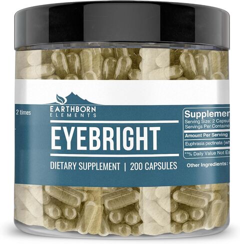 Earthborn Elements Eyebright 200 كبسولة، نقية وغير مخففة، بدون إضافات in Kuwait