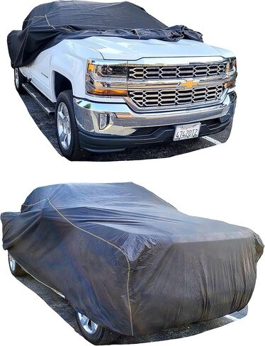 Car Cover fits 2011 2012 2013 2014 Chevy Silverado 2500 3500 Crew Cab 6.5ft Bed XTREMECOVERPRO Diamond Series Grey Truck Cover in Saudi Arabia