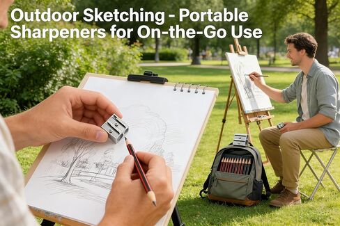 Pencil Sharpener, YOFAN Pack of 12 Manual Metal Pencil Sharpening Blade Sharpener in Kuwait