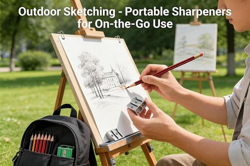 Pencil Sharpener, YOFAN Pack of 12 Manual Metal Pencil Sharpening Blade Sharpener in Kuwait