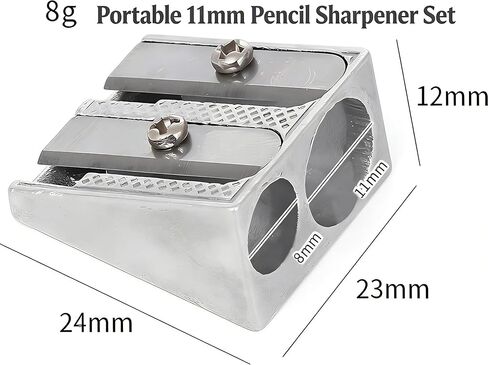 Pencil Sharpener, YOFAN Pack of 12 Manual Metal Pencil Sharpening Blade Sharpener in Kuwait