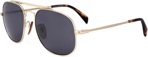 ديفيد بيكهام-Db 7004/S 0J5G/T4 نظارة شمسية أفياتور ذهبي وفضي in Kuwait