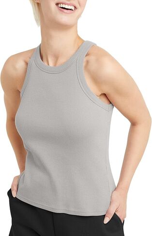 Hanes Women's Originals Racerback Tank Top, Cotton Ribbed Tank, Women's Sleeveless Shirt, Available in Plus in Saudi Arabia
