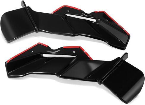 for ZX-6R ZX636R zx6r zx636r 2025 2024 Motorcycle Accessories Downforce Naked Front Spoiler Winglet Aerodynamic Wing Front Spoiler Kit Side Spoiler (Bright Black) in Kuwait