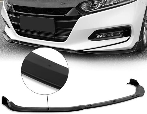 Auto Dynasty 3Pcs RA-Style Car Front Bumper Lip Spoiler Wing Body Kit Compatible with Honda Accord Sedan 18-22, Matte Black in Saudi Arabia