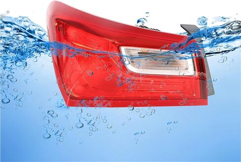 Silscvtt Outer Driver Side Rear Brake Tail Light Assembly Replacement for Chevy Malibu 2016-2021 Left Tail Lamp GM2804122 84132376 in Kuwait