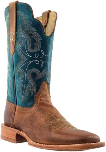 R Watson Women's 11" Azure Honey Wide Square Toe Western Boots in Saudi Arabia