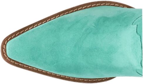 Dingo Womens Twister Fringe Snip Toe Pull On Casual Boots Over the Knee Mid Heel 2-3" - Green in Saudi Arabia