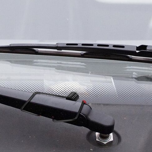 6pcs Car Windshield Wiper Arm Pressure Spring Booster, Wiper Arm Springs Replacement, for Rain Snow, Easy Install, Black in Saudi Arabia