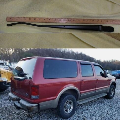 Rear Wiper Arm Blade for 2000 2001 2002 2003 2004 2005 Ford Excursion Eddie Bauer XLS XLT Limited Sport Utility 4-Door Rear Back Windshield Wiper Arm Blade Set Replacement in Kuwait