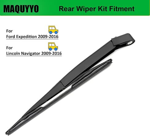 Rear Windshield Wiper Arm Blade Set Replacement for Ford Expedition 2009-2016, Lincoln Navigator 2009-2016, MAQUYYO Rear Wiper Blade Arm Kit Replace 9L1Z17526A in Kuwait