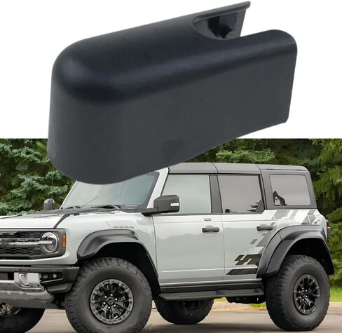 Riloer Rear Wiper Arm Cap Cover, 2021-2023 Compatible with Ford Bronco, Rear Hatch Window Wiper Arm Cover in Saudi Arabia