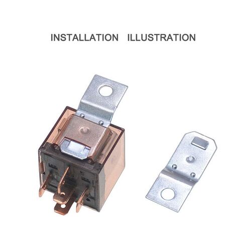 15 Pack Fused Relay Switch Mount Bracket Metal Plate Connector for Fuse Relay Switch Kit 12V 4 Pin SPST Relay Interlocking Harness Socket Holder Automotive Relays with Fuse Auto Cars Trucks RV in Kuwait