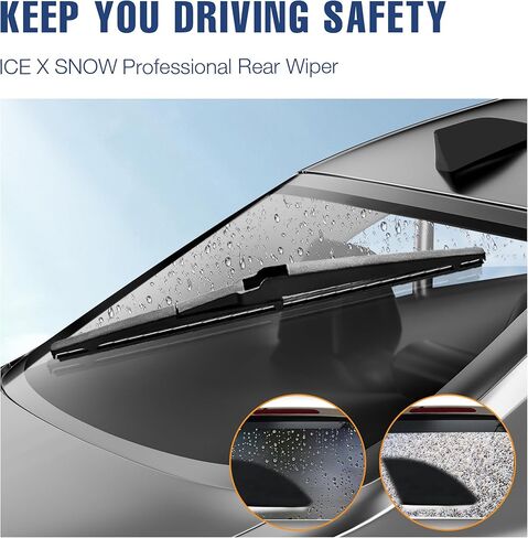 3 Wipers 24"/14"/12" Windshield Wiper Blades Replacement for Fiat 500 2019-2011 Automative Windshield Wiper Blades 24"+14" Front Wipers with 12" Rear Wiper Blade Set in Kuwait