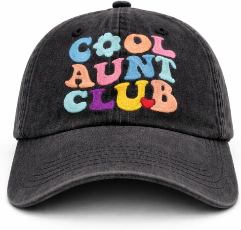 Cool Aunt Club Hat for Women Vintage Washed Distressed Baseball Cap in Saudi Arabia