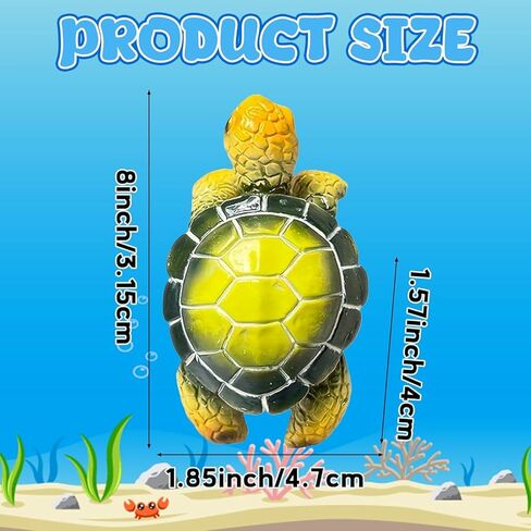 Green Turtle Planter Decorations - Resin Hanging Sea Turtle for Pot Tortoise Figure Plant Pot Hanger Small Statue for Terrapin Cute Plants Terrapin Sculptures for Indoor Outdoor Garden Patio in Saudi Arabia