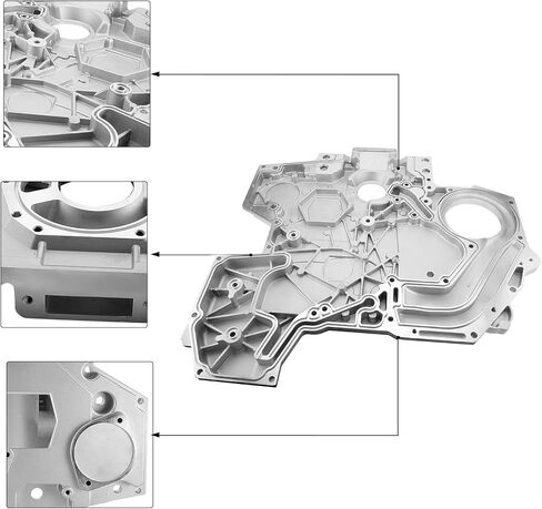 1850248C1 1850248C2 Timing Cover For International DuraStar 4400 W/ DT466 Engine, For Case IH DT466 EGR 466EGR Durastar 4400 1850249C2 1879185C1 1881412C1 in Saudi Arabia