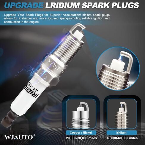 Iridium Spark Plugs 6 Pack, Pre-Gapped Sparkplugs OEM Replacement for Ford Escape Fusion, Lincoln Zephyr, Mazda Tribute, Mercury Mariner Milan,V6 3.0L in Kuwait