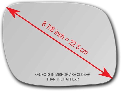 New Replacement Mirror Glass with Full Size Adhesive for 2004-2006 Volkswagen Touareg Passenger Side View Right RH in Saudi Arabia