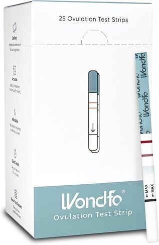 Wondfo Ovulation Test Strips Predictor Kit Detecting LH Surge - Highly Sensitive at Home Test Kit (50 Count) - W2-S50 in Kuwait