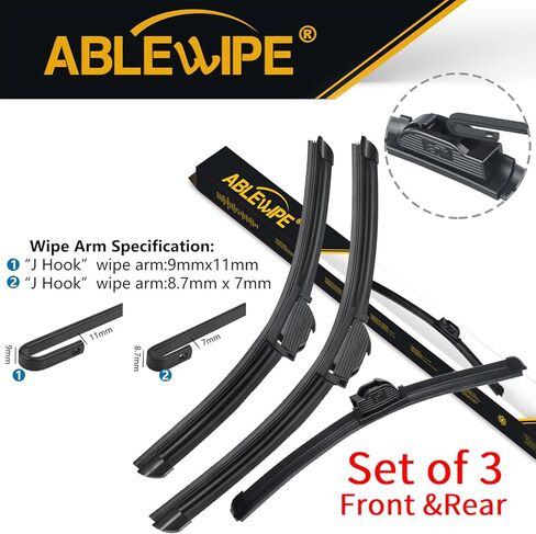 19 "+19" + 14 "3 قطعة شفرات ممسحة الزجاج الأمامي تناسب نيسان إكستيرا 2004-2000 ، للسيارة الأمامية والخلفية in Kuwait