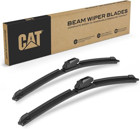 شفرات ممسحة CAT C2.0 (عبوة واحدة)، شفرات ممسحة أمامية أو خلفية للسيارات والشاحنات وسيارات الدفع الرباعي، استبدال مباشر من الجهة المُصنِّعة الأصلية، خالية من الخطوط شديدة التحمل لجميع المواسم، تركيب سهل وواضح كريستالي - 22 بوصة in Saudi Arabia
