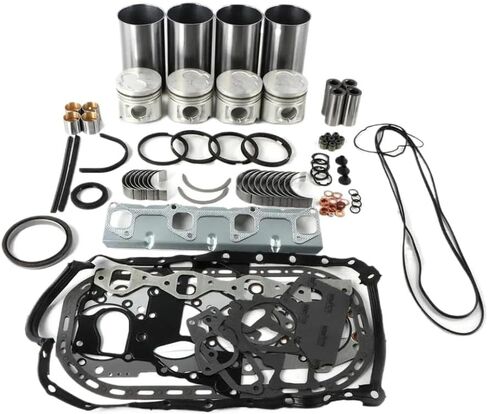 Engine Rebuild Kit 4JG2 4JG2T Pistons Cylinder Gasket Bearing Sets Compatible With TCM HYSTER Forklift in Kuwait