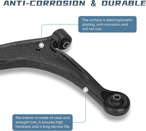 Front Lower Control Arm with Ball Joint Replacement for 2006 2007 2008 2009 2010 2011 2012 2013 2014 Honda Ridgeline - 2pc Set in Saudi Arabia